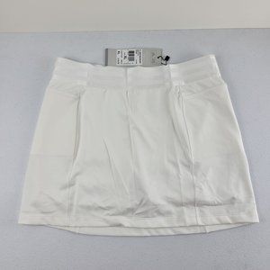 Adidas Essentials Golf Skort Tennis Pockets Lined Skirt XL Kids White NWT